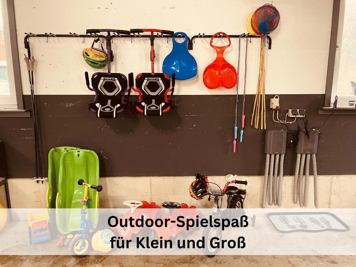 Ferienhaus Grimme - 350M2, 18 Betten - Mit Indoorspielplatz, Pool, Grosser Terrasse, Grill, Sauna, Kicker, Dart, Uvm - Ideal Fuer Familien سشمالنبرغ المظهر الخارجي الصورة